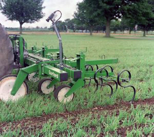 Experimental vision guided inter-row cultivator